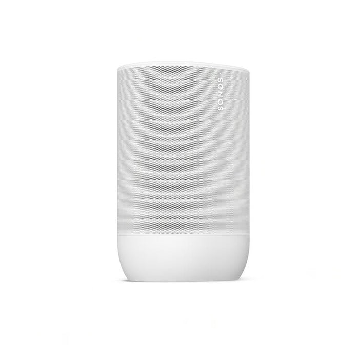 Sonos Move 2 | Wireless Speaker - Stereo - Voice Command - Up to 24 hours autonomy - White | Sonxplus Victoriaville