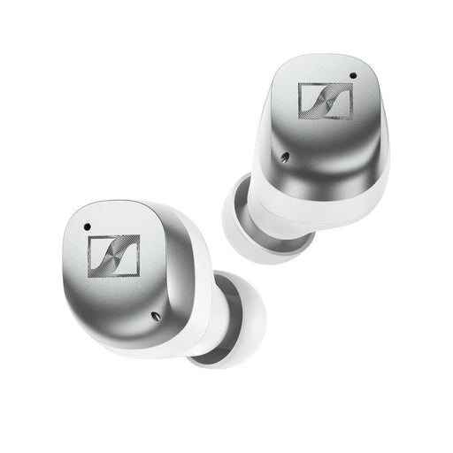 Sennheiser MOMENTUM True Wireless 4 | Écouteurs intra-auriculaires - Sans fil - Réduction adaptative du bruit - Blanc/Argent | Sonxplus Victoriaville