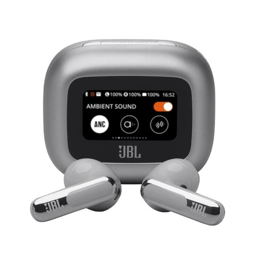 JBL Live Flex 3 | Écouteurs intra-auriculaire - Sans fil - Réduction de bruit - Écran tactile 1,45" - Argent | SONXPLUS Victoriaville