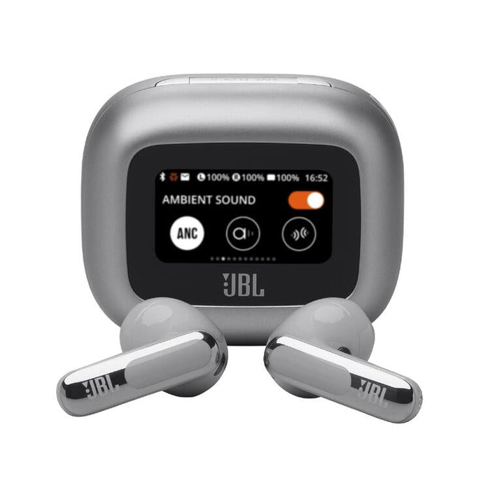 JBL Live Flex 3 | In-ear headphones - Wireless - Noise reduction - 1.45" touch screen - Silver | SONXPLUS Victoriaville