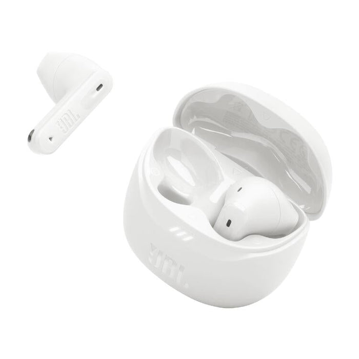 JBL Tune Flex 2 | Écouteurs intra-auriculaires - 100% Sans fil - Bluetooth - Réduction de bruit - 6 Microphones - IP54 - Blanc-SONXPLUS Victoriaville