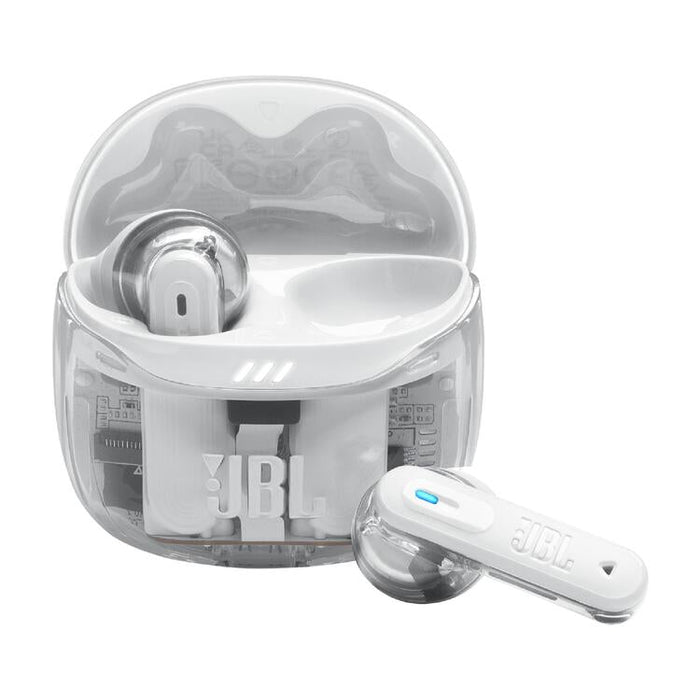 JBL Tune Flex 2 | Écouteurs intra-auriculaires - 100% Sans fil - Bluetooth - Réduction de bruit - 6 Microphones - IP54 - Blanc Fantôme | SONXPLUS Victoriaville