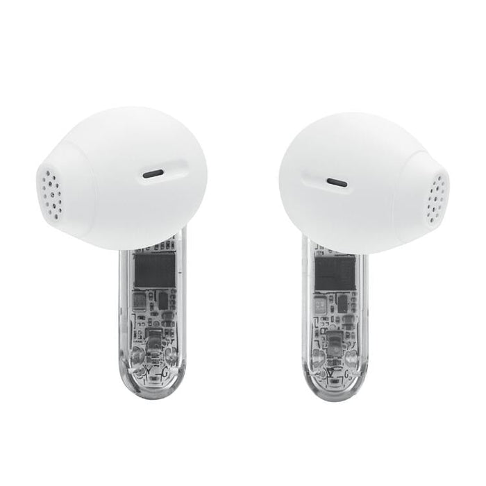 JBL Tune Flex 2 | Écouteurs intra-auriculaires - 100% Sans fil - Bluetooth - Réduction de bruit - 6 Microphones - IP54 - Blanc Fantôme | SONXPLUS Victoriaville