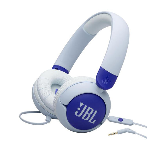 JBL JR320 | Écouteurs filaires circum-auriculaires pour enfant - JBL Safe Sound - Microphone - Bleu | SONXPLUS Victoriaville