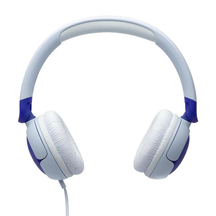 JBL JR320 | Écouteurs filaires circum-auriculaires pour enfant - JBL Safe Sound - Microphone - Bleu | SONXPLUS Victoriaville