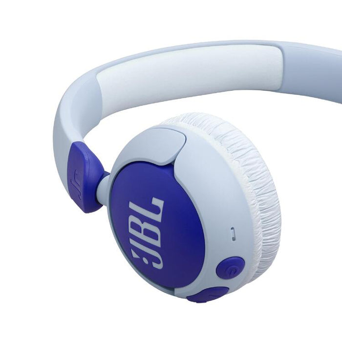 JBL JR 320BT | Écouteurs sans fil circum-auriculaires pour enfant - Bluetooth - JBL Safe Sound - Microphone - Bleu | SONXPLUS Victoriaville