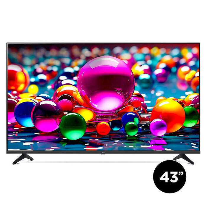 LG 43UA7700PUB | Téléviseur 43" - 4K Ultra HD - DEL - Série UA7700 - HDR - Smart WebOS - 60 Hz natif - Processeur IA a7 Gen8 4K - Noir | Sonxplus Victoriaville