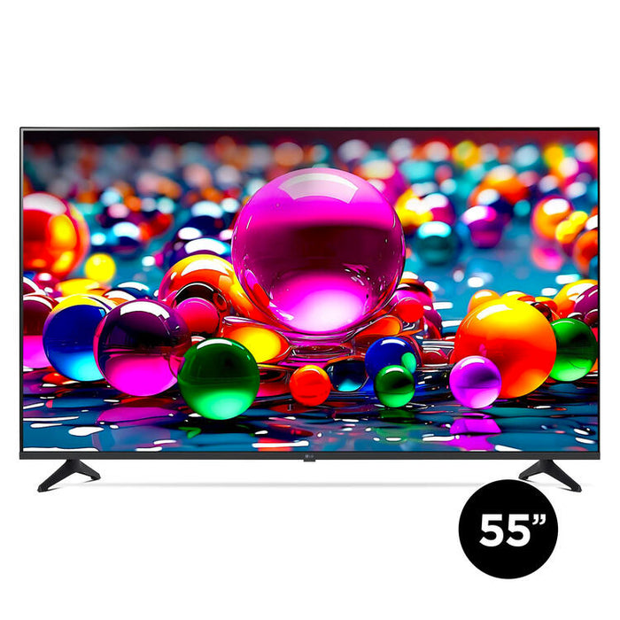 LG 55UA7700PUB | Téléviseur 55" - 4K Ultra HD - DEL - Série UA7700 - HDR - Smart WebOS - 60 Hz natif - Processeur IA a7 Gen8 4K - Noir | Sonxplus Victoriaville