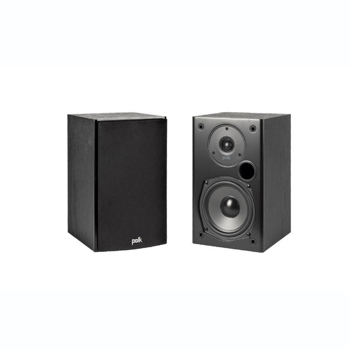 Polk T15 | Bookshelf Speakers - Black - Pair-Sonxplus Victo/Thetford