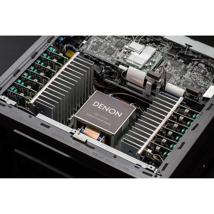 Denon AVRX8500HA & HOME250 | Ensemble Récepteur AV 13.2 canaux et haut-parleur sans-fil - Cinéma maison - Bluetooth - Wi-Fi - 8K - HEOS - Noir-Sonxplus Victo/Thetford