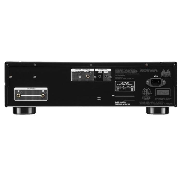 Denon DCD-1700NE | CD/SACD Player - With Advanced AL32 Processing Plus - SVH Mechanism - Black-SONXPLUS Victoriaville