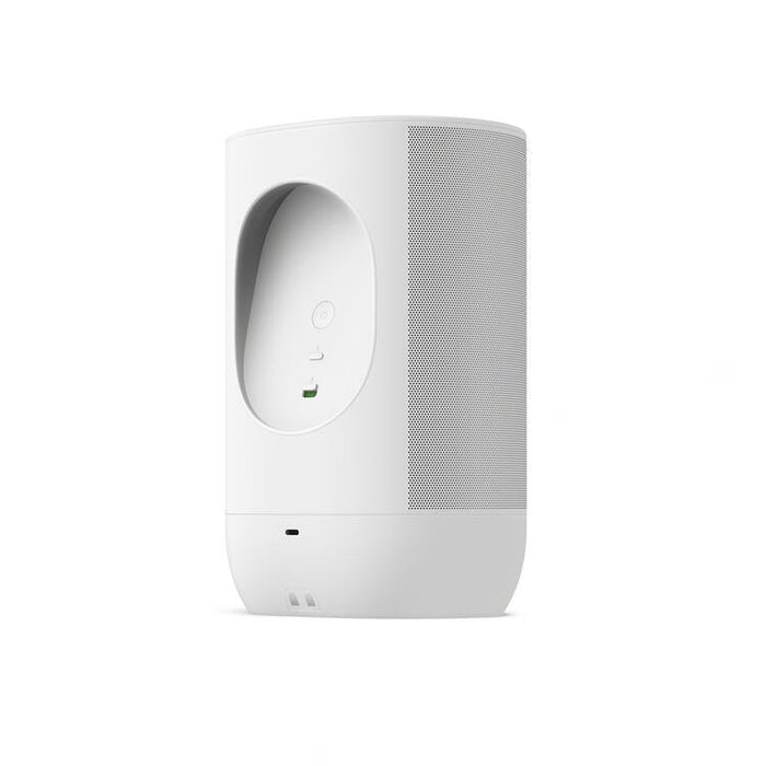 Sonos Move 2 | Wireless Speaker - Stereo - Voice Command - Up to 24 hours autonomy - White | Sonxplus Victoriaville