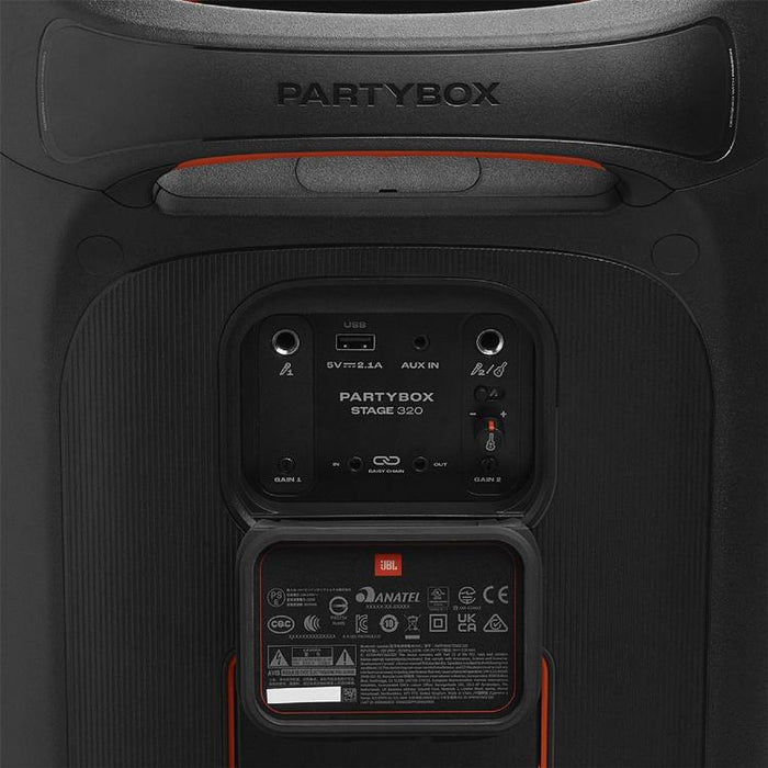 JBL PartyBox Stage 320 | Portable Speaker - Wireless - Bluetooth - Light Effects - 240 W - Black | Sonxplus Victoriaville