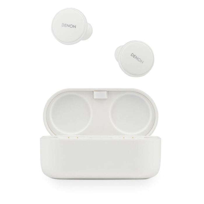 Denon PERL PRO | In-Ear Headphones - Wireless - Bluetooth - Masimo Adaptive Acoustic Technology - White-SONXPLUS Victoriaville
