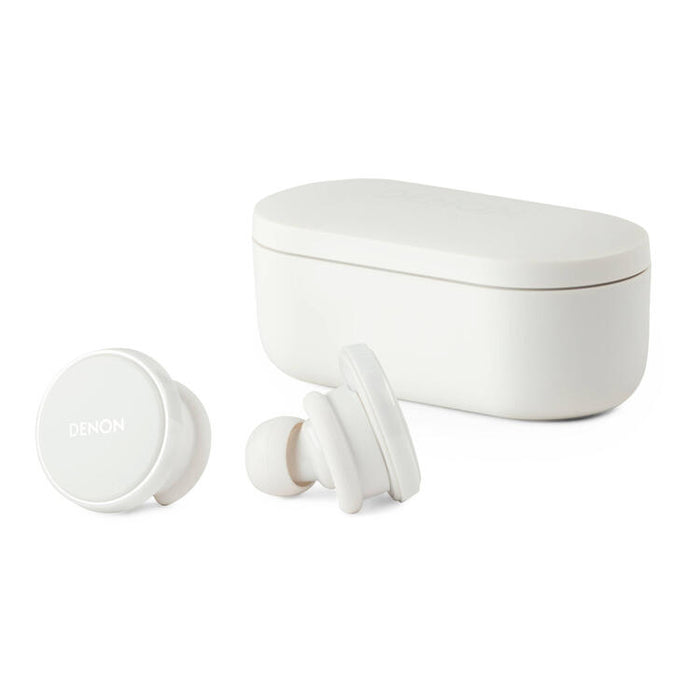 Denon PERL PRO | In-Ear Headphones - Wireless - Bluetooth - Masimo Adaptive Acoustic Technology - White-SONXPLUS Victoriaville