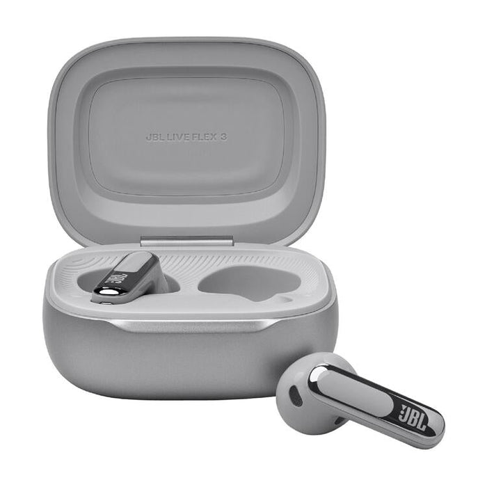 JBL Live Flex 3 | In-ear headphones - Wireless - Noise reduction - 1.45" touch screen - Silver | SONXPLUS Victoriaville