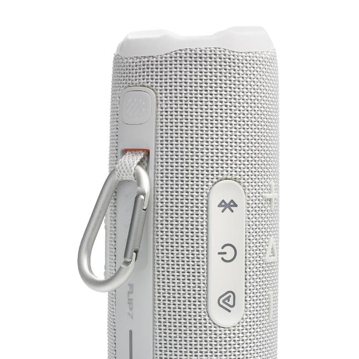 JBL Flip 7 | Haut-parleur portable - Bluetooth - Étanche - Jusqu'à 14 heures d'autonomie - Blanc | SONXPLUS Victoriaville