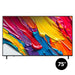 LG 75QNED82AUA | 75" QNED 4K Television - UHD 4K - QNED82A Series - 60Hz - Processor IA a7 4K Gen8 - Black | SONXPLUS Victoriaville