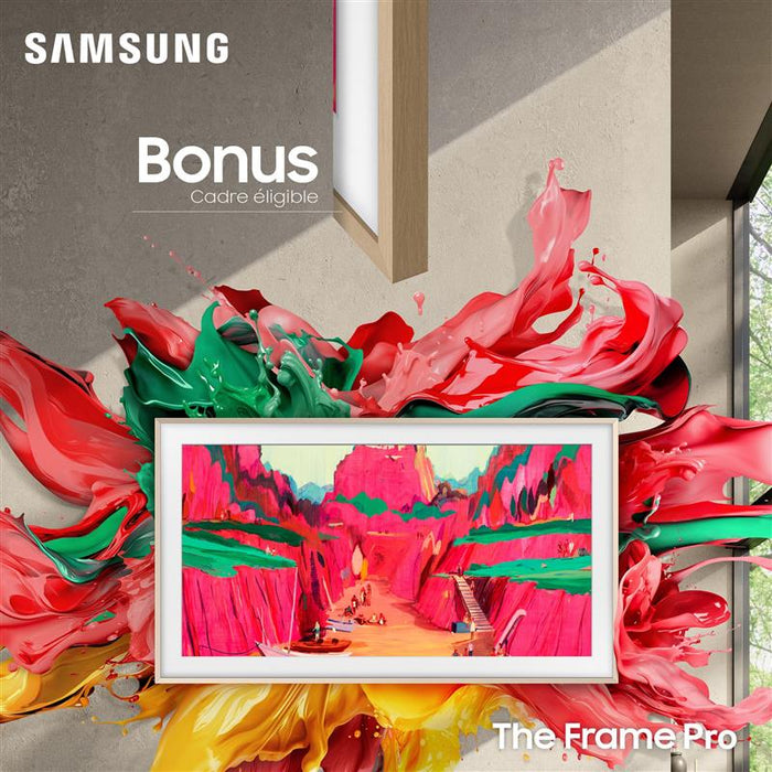 Samsung QN85LS03FWFXZC | Téléviseur 85" - The Frame Pro - Neo QLED - 4K - Série LS03FW - 120Hz - Neo Quantum HDR | Sonxplus Victoriaville