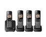 Panasonic KX-TGC384B | Cordless phone - 4 handsets - Black-SONXPLUS Victoriaville