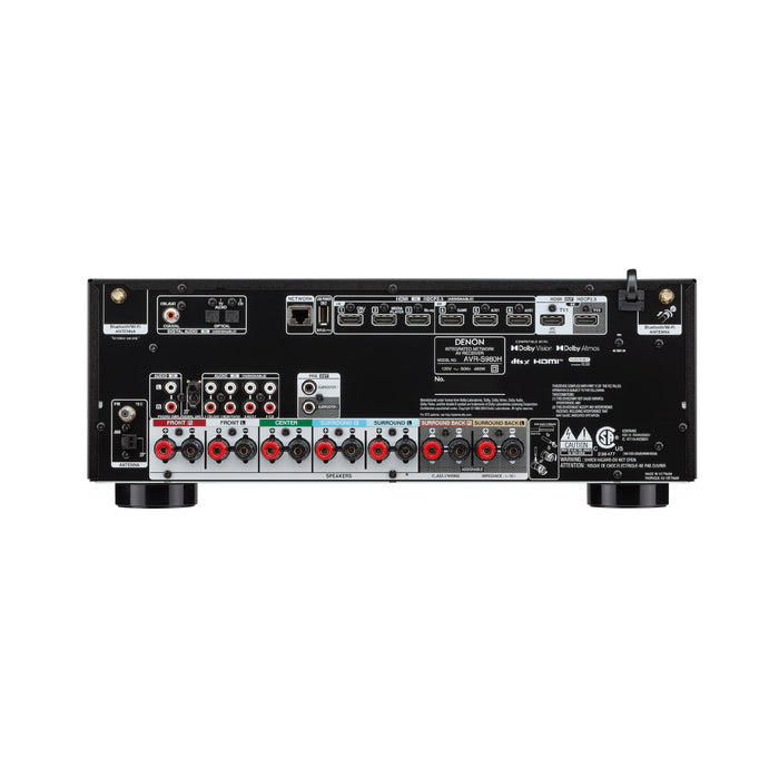 Denon AVR-S980H | AV Receiver - 7.2-channel amplification - Home Theater - 8K - HEOS - Black | 04 | Sonxplus Victoriaville