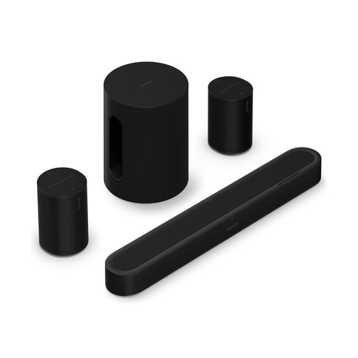 Sonos | Ensemble immersif avec Beam Ultra + Sub Mini + 2 Era 100 - Noir | 01 | Sonxplus Victoriaville