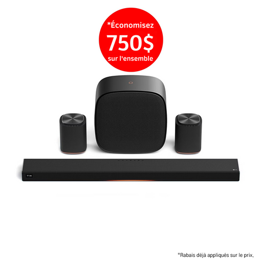 LG Sound Suite | Immersive suite 5 Pro - Barre de son H7 +2 M5 + W7 | 01 | Sonxplus Victoriaville