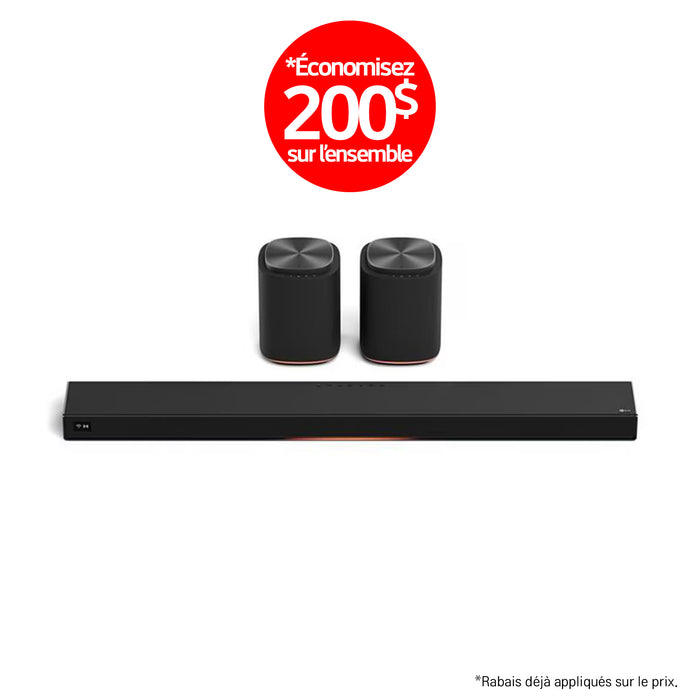 LG Sound Suite | Immersive suite 7 - Barre de son H7+2M7 | 01 | Sonxplus Victoriaville