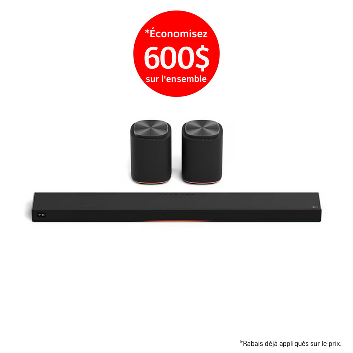 LG Sound Suite | Immersive suite 7 - Barre de son H7+2M7 | 01 | Sonxplus Victoriaville