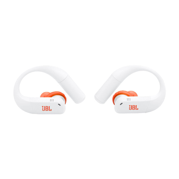 JBL Endurance Peak 4 | In-Ear Headphones - TwistLock  - White/Orange | 04 | Sonxplus Victoriaville