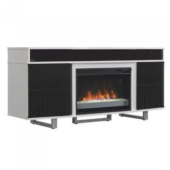 Bello NEWENTW+26EF031GPG | A/V RACK WITH SOUND BAR AND WIFE 72L x 32H x 20P WHITE | SONXPLUS Victoriaville