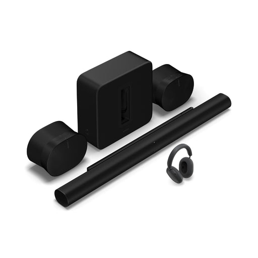 Sonos | Ensemble de divertissement personnel haut de gamme avec Arc Ultra+2 Era 300+Sub 4+Ace Ultra - Noir | 01 | Sonxplus Victoriaville