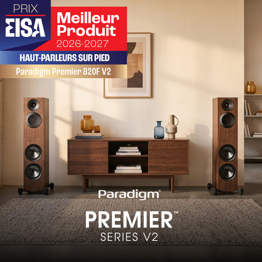 Paradigm Premier 820F V2 | Floorstanding Speakers - Black Walnut - Pair | 02 | Sonxplus Victoriaville
