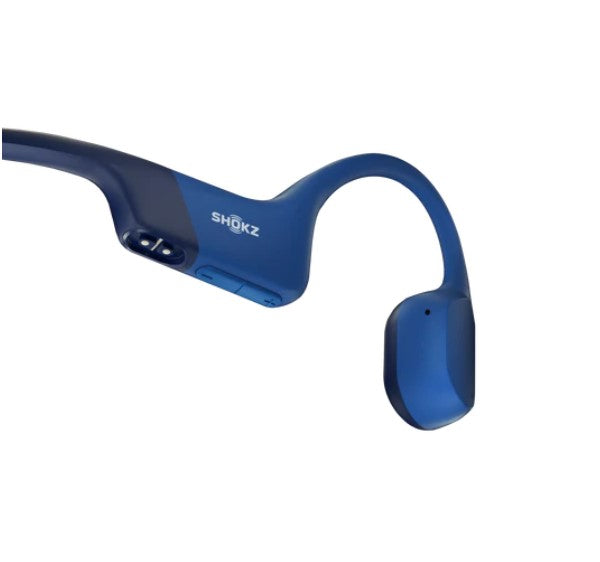 SHOKZ OpenRun Mini | Bone Conduction Earphones - Sport - Bluetooth - 8 Hours autonomy - Blue | SONXPLUS Victoriaville