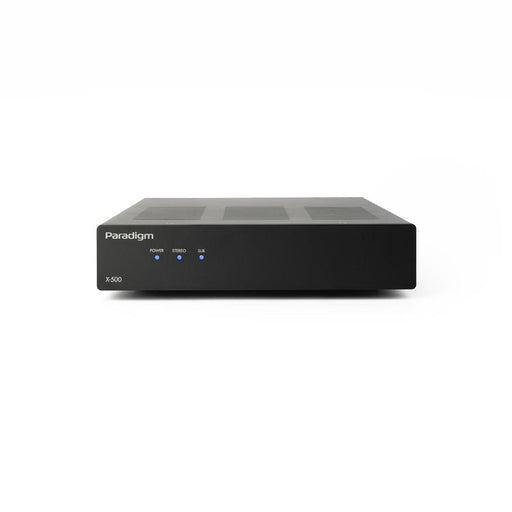 Paradigm X-500 | Amplificateur stéréo - 2 canaux ou monocanal ponté - Jusqu’à 500 watts de puissance - Mince - Noir-Sonxplus Victo/Thetford