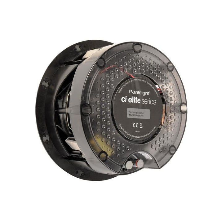 Paradigm CI Elite E65-R V2 | 6-1/2" in-ceiling speaker - SHOCK-MOUNT - Black - Ready-to-paint white surface - Unité-Sonxplus Victo/Thetford
